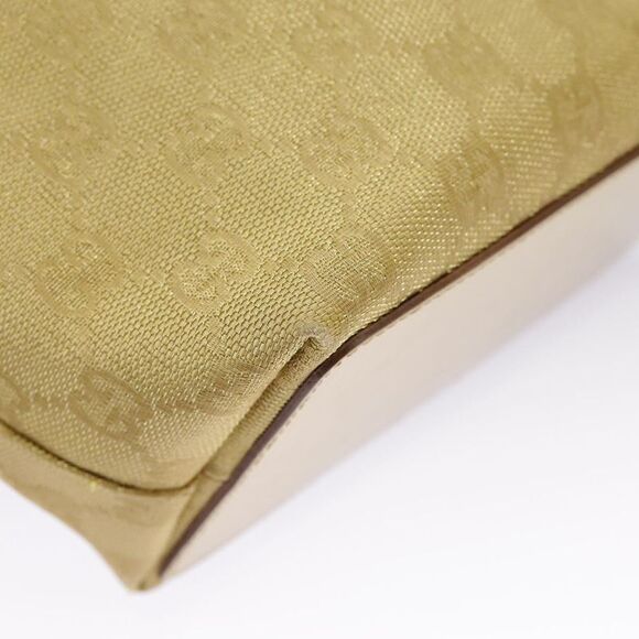 Gucci Gold Canvas Tote Bag (Pre-Owned) - Picture 13 of 16